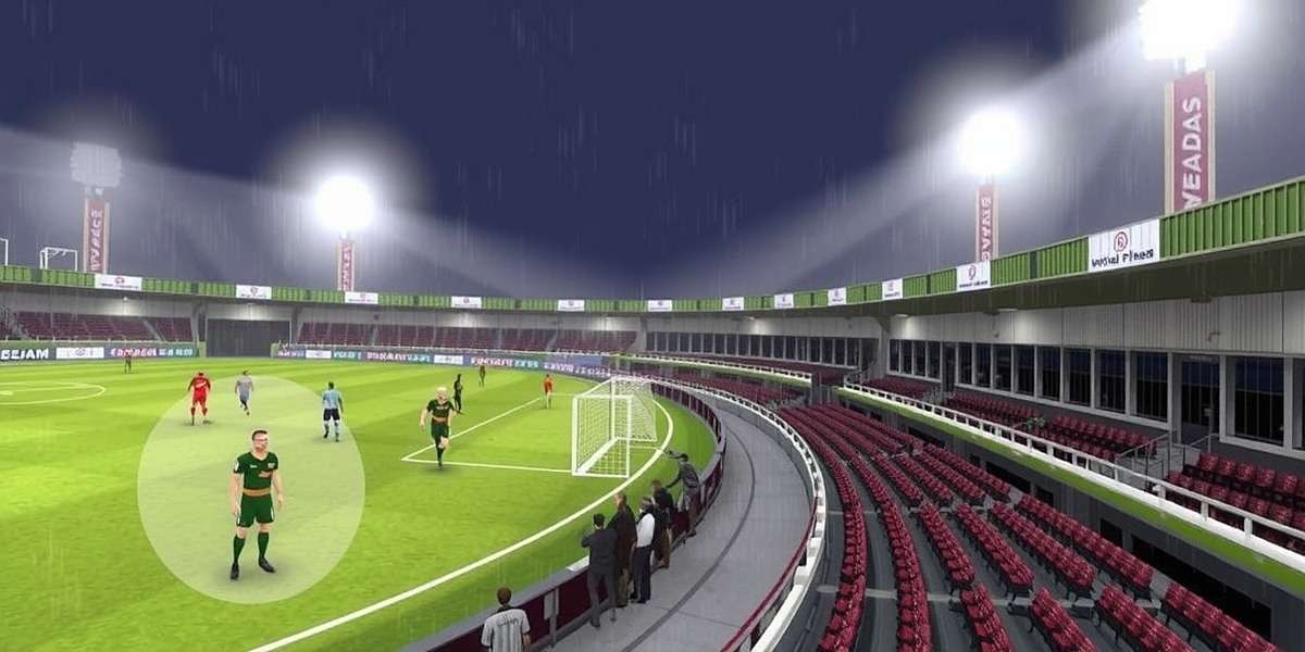 Monsoon Conditions in FIFA 10: Sudeva Delhi FC Challenge FIFA 10: Sudeva Delhi FC Challenge gameplay showing monsoon weather conditions at Jawaharlal Nehru Stadium with FIFA 10: Sudeva Delhi FC Challenge watermark