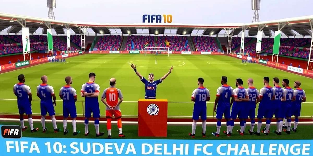 Republic Day Event in FIFA 10: Sudeva Delhi FC Challenge FIFA 10: Sudeva Delhi FC Challenge Republic Day event showing stadium decorated with Indian flags and tricolor kits with FIFA 10: Sudeva Delhi FC Challenge watermark